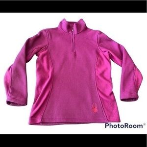Spyder Outbound Jacket Pullover Sweater Quarter Zip Thermal Fleece Purple size L
